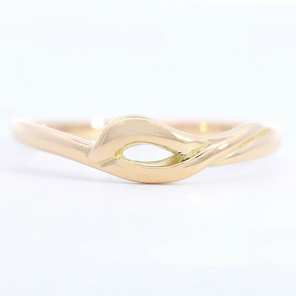 Rakuten - ヘビ イエローゴールド K18 スネーク リング