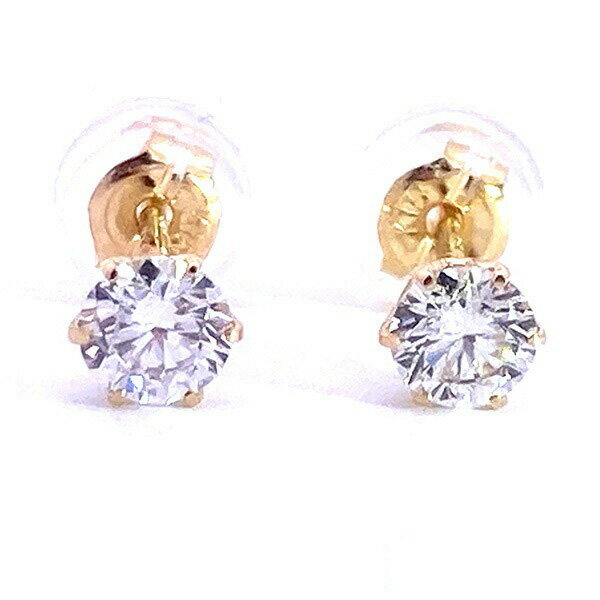 乐天商城 - ピアス 18k ダイヤモンドスタッドピアス 0.5ct
