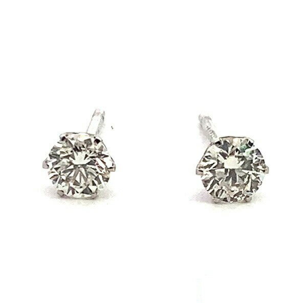 Rakuten - ピアス PT900 ダイヤモンドスタッドピアス 0.5ct