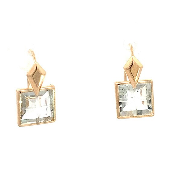 Rakuten - K18 グリーンアメジスト ピアス