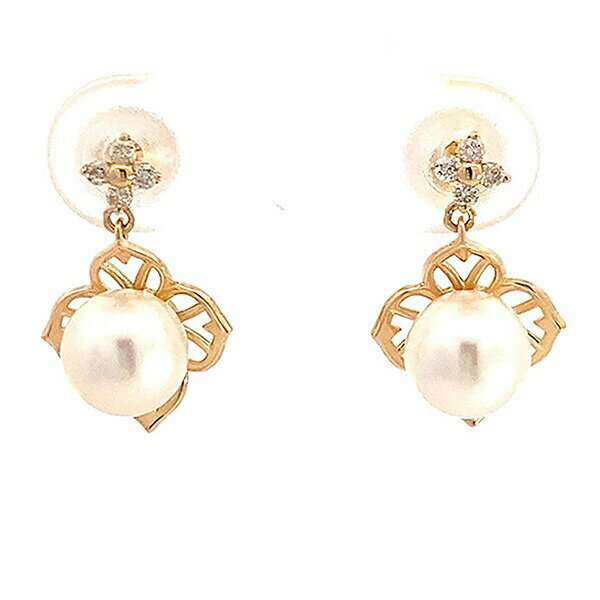 Rakuten - パールピアス 18k 一粒 6mmアコヤ真珠