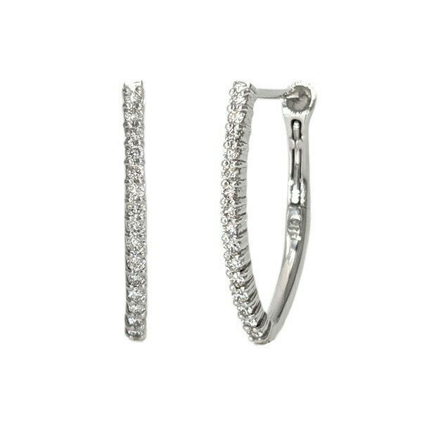 乐天商城 - V字 ダイヤモンドピアス