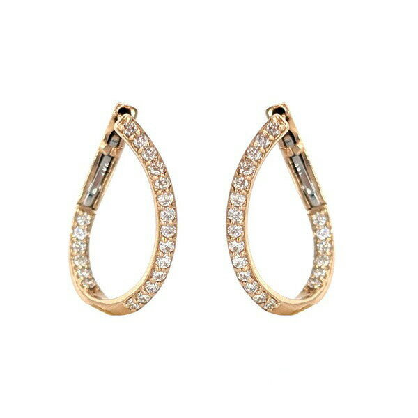 Rakuten - ダイヤモンド K18PG ピアス