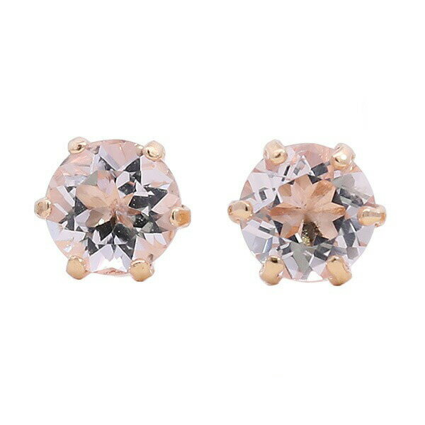 Rakuten - 18K 誕生石 ピアス モルガナイト
