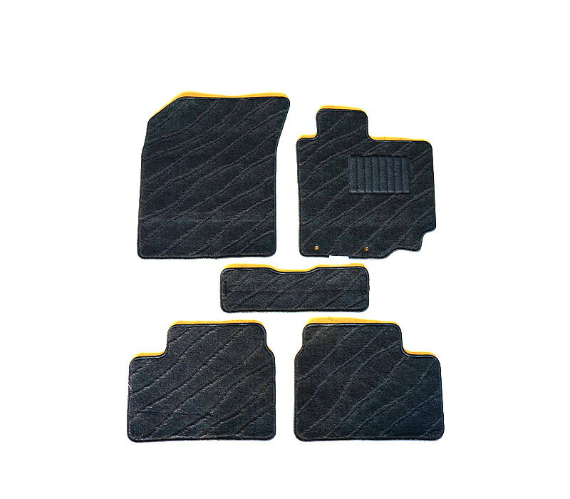 Rakuten - カーマット スズキ スイフト ZC71S/ZD71S/ZC11S/ZD11S/ZC72S/ZD72S（AT車両のみ） 専用 新品 フロアマット ウェーブ柄 波柄 ブラック/グレー/ベージュ 黒/灰 国内産 ディーラーオプション アクセサリー インテリア カーペット 内装 [送料無料]