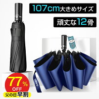 19日迄＆父の日早割77％OFF★折りたたみ傘 ワンタッチ自動開閉 傘 撥水加工 晴雨兼用 頑丈な12本骨 大きめサイズ メンズ 収納ポーチ付かさ 折り畳み傘 男女兼用 軽量 耐強風 超撥水 日傘 ギフト