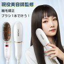 ヘアアイロン ヒートブラシ ストレートヘア カールアイロン 海外対応 携帯 小型 小さい 温度調節 軽量 美髪 梅雨 家庭/旅行用 両用 可..