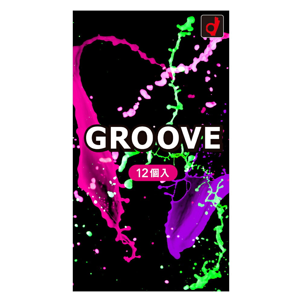GROOVE グルーヴ 12個入｜潤滑ゼリー600％増量 高潤滑＆高密着ゼリー ダブルゼリー処方 ピンクカラー ..