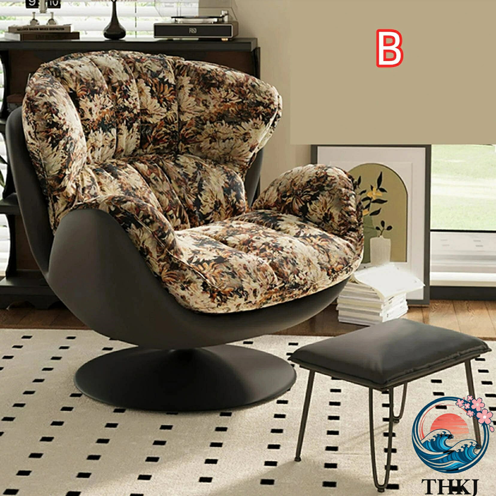 【全品5%ポイント】ロッキングチェア リクライニング 92*92*82 一人掛け ?人ソファ 大人 用 室内椅子 リラックスチェア 寝椅子 ベランダ用 THKJ 寝室用 北欧風 コンパクト