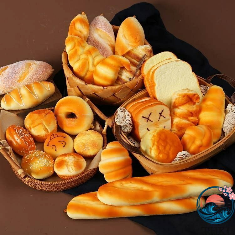 【全品5%ポイント】ジャンボスクイーズ パン 食品サンプル 8個セット 6 カゴなし ディスプレイ リアル おもちゃ 大きい かわいい ふわハニー 香りつき おま プレゼント triplewingifu-10014824 TRIPLE WINGIFU サンプル画像3