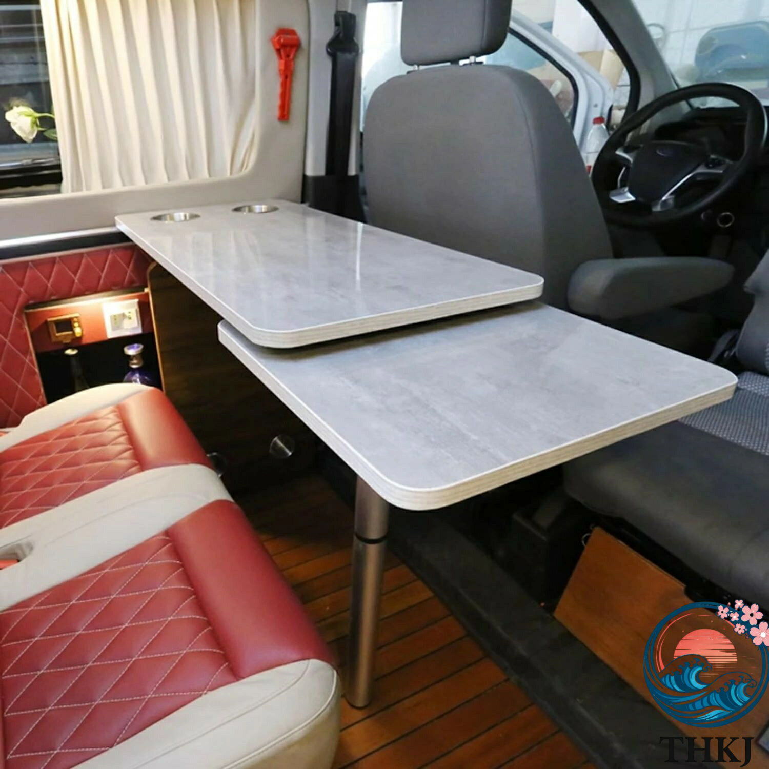 Other - 折りたたみ テーブル キャンプ 式 RV 小型回転デスクトップ キャンピングカー壁取り付け THKJ ダイニングテーブル 最大荷重 40kg RV モーターホーム屋外