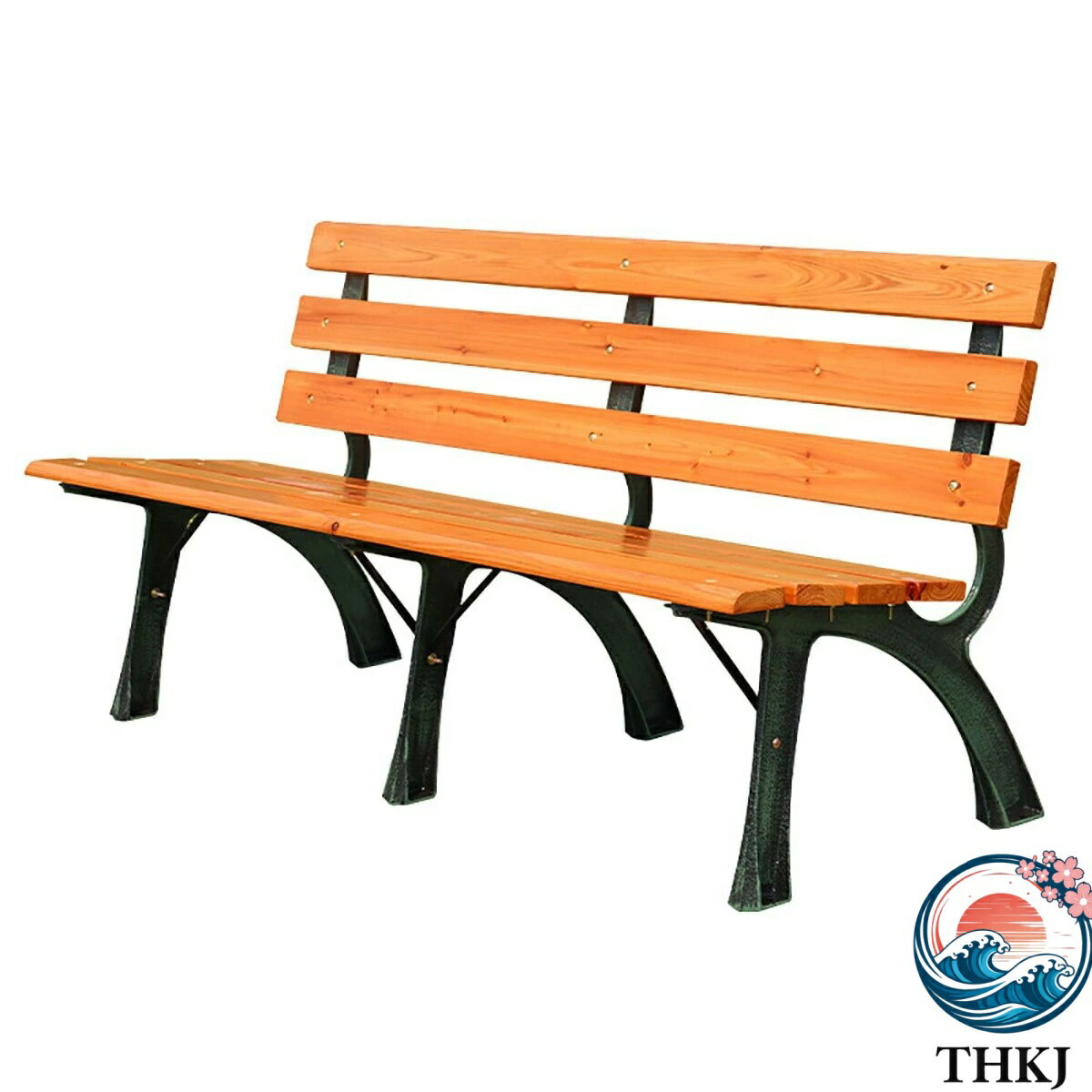 Chairs - ガーデンベンチ 木製ベンチ ガーデンチェア パークベンチ 屋外 庭のベンチ 中庭や庭園に適したアームレストと背もたれ付き THKJ 休憩所 ガーデンファニチャー