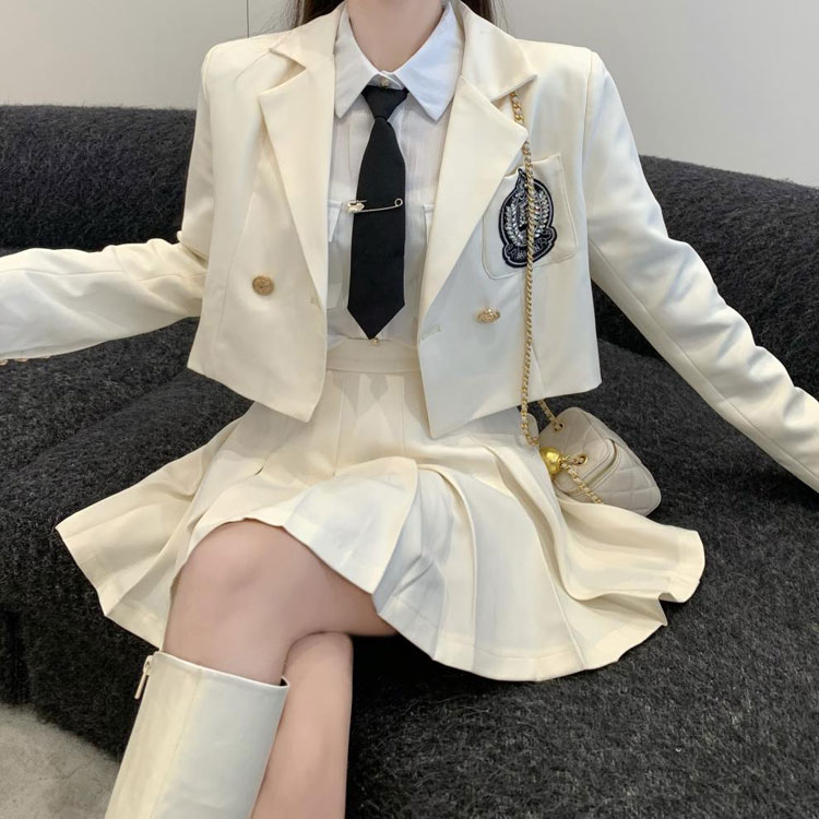 TRIPLE WINGIFUの【全品5%ポイント】卒業式 スーツ 女子 卒服 レディース 女の子 大きいサイズ フォーマルスーツ ピアノ発表会 ブレザー ゆったりサイズ 2点セット 高校生｜アングル2