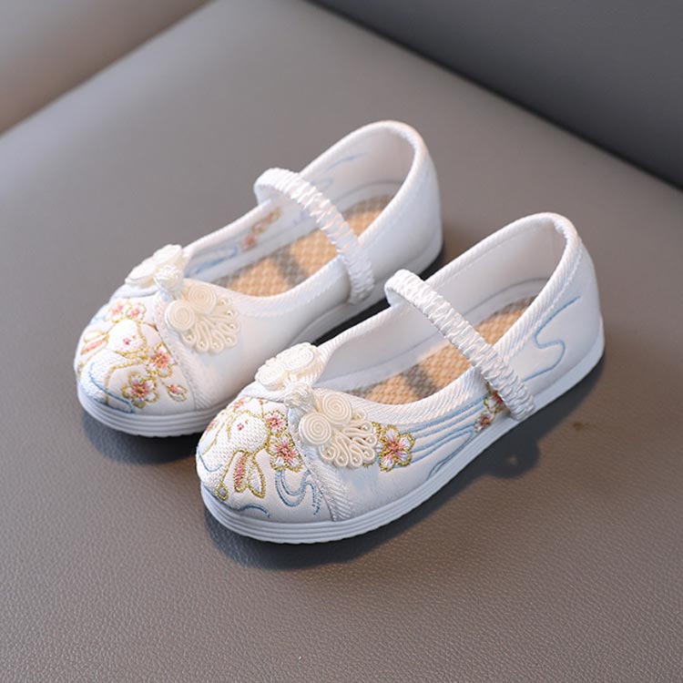 【全品2点で5%OFF】うさぎの刺繍 七五三 草履 痛くない草履 赤 ピンク 歩きやすい 靴 通気 キッズ 着物 子供 靴 和装 出産祝い THKJ 白 痛くない 柔らかい
