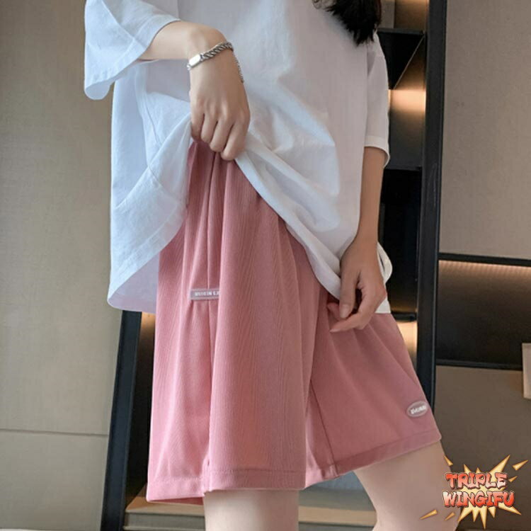 【全品5%ポイント】薄手 涼しい 夏 ショート パンツ マタニティ ハーフ マタニティウエア 五分丈 半ズボン 短パン ウエスト調節可能 アイスシルク アジャスター おしゃれ 3
