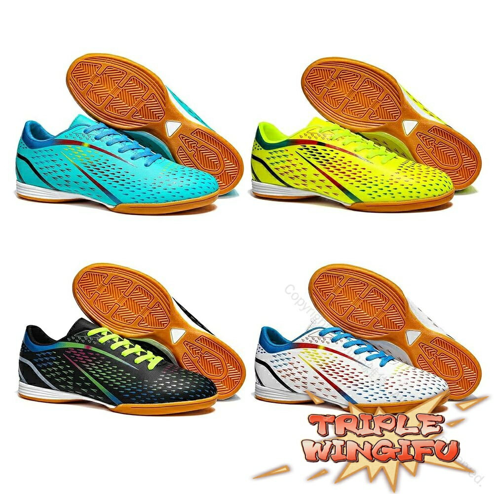 【全品2点で5%OFF】フットサルシューズ キッズ ジュニア フットサルトレーニングシューズ サッカー インドア用 室内 幅広 軽量 メンズ 男の子 女の子 子...