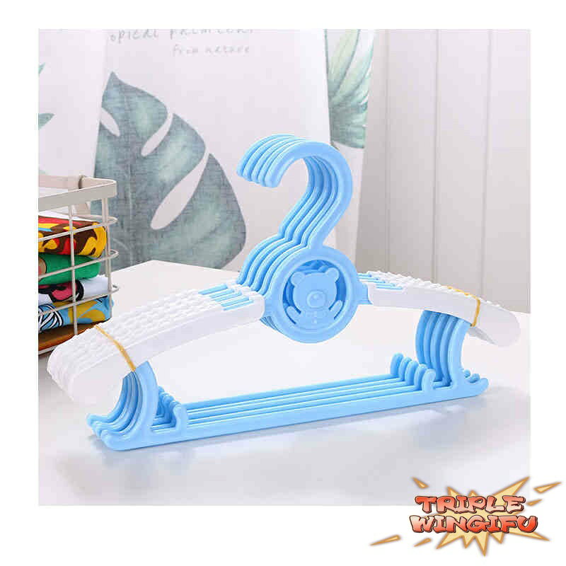 TRIPLE WINGIFUの【全品5%ポイント】ハンガー ベビー 10 本セット 伸縮 サイズ調整 洗濯ハンガー キッズ 子ども用ハンガー 赤ちゃん ジュニア 用 幼稚園 保育園 出産祝い｜アングル2