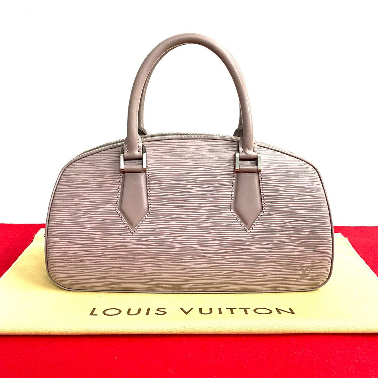 【ポイント5倍】極 美品 レア LOUIS VUITTON ルイヴィトン エピライン ジャスミン レザー ハンドバッグ ミニ ボストンバッグ パープル ライラック 75502【送料無料】【中古】