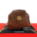 【ポイント2倍】極 美品 カード シール有 1番台 CHANEL シャネル マトラッセ ココ キャビアスキン レザー 本革 リュックサック ブラウン 茶 263...