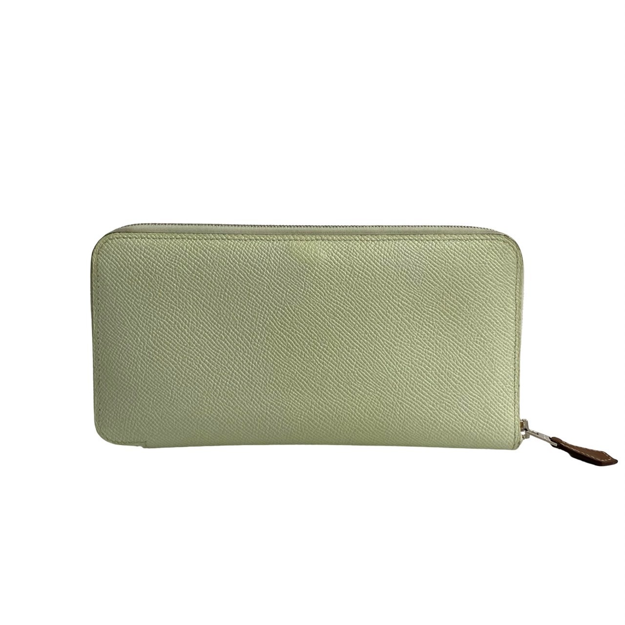 【ポイント2倍】極 美品 箱付 U 刻印 HERMES エルメス アザップロング シルクイン ヴォーエプソン レザー 二つ折り 財布 ウォレット ヴェールフィズ 20418【送料無料】【中古】