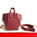 【ポイント2倍】ほぼ未使用 袋付き LOEWE ロエベ ハンモック コンパクト レザー 本革 2way ハンドバッグ ミニ トートバッグ ショルダーバッグ ピン...