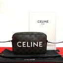 【ポイント2倍】ほぼ未使用 箱 袋付き CELINE セリーヌ トリオンフ メッセンジャー ミディアム レザー 本革 ショルダーバッグ ポシェット ブラウン 2...
