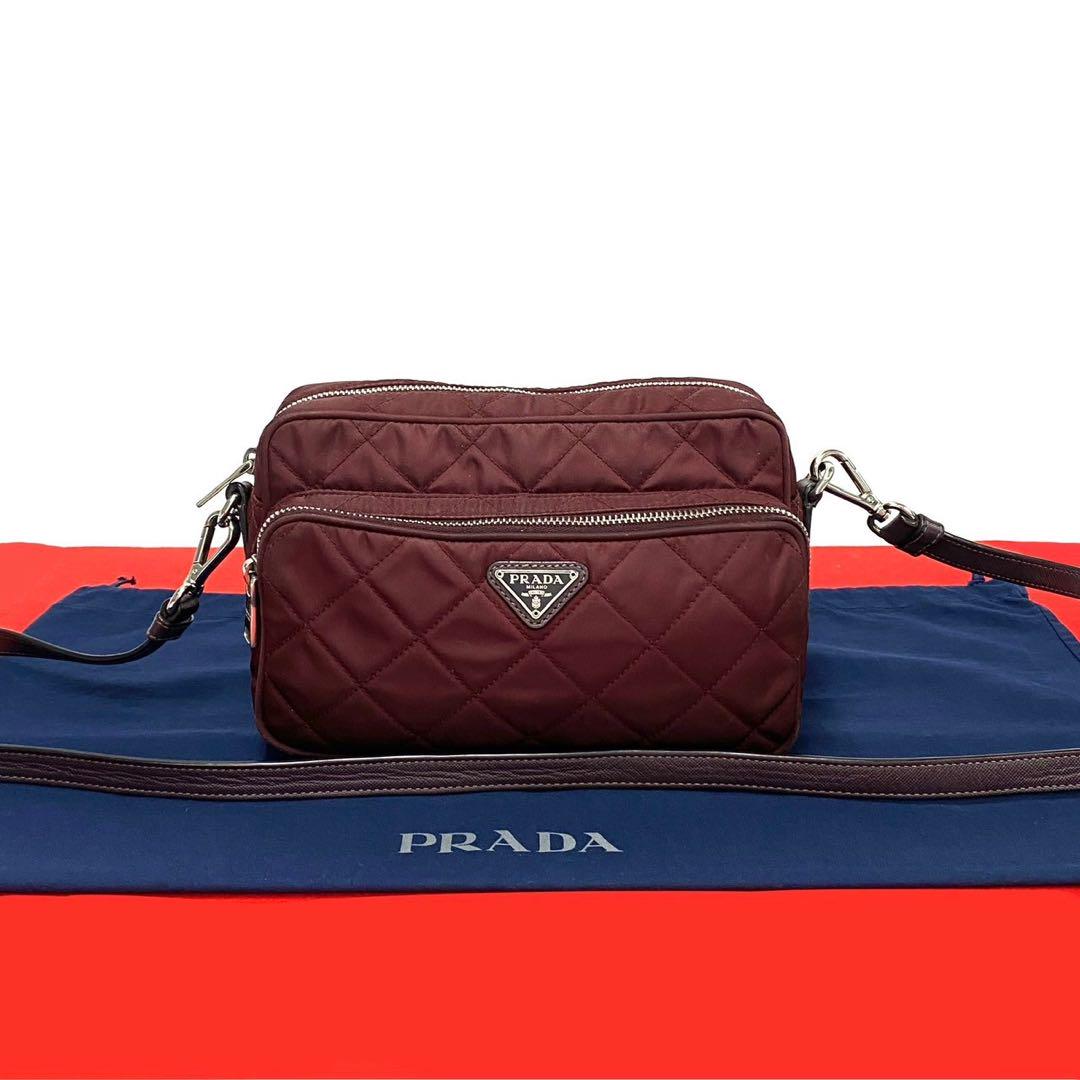 関税込【PRADA】ショルダーバッグ ボルドー 楽天市場】ボルドー(ブランドプラダ)(レディースバッグ