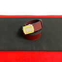 【ポイント2倍】極 美品 希少品 CARTIER カルティエ ヴィンテージ マストライン ロゴ 金具 レザー 本革 ベルト 小物 レディース メンズ ボルドー ...