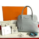 【ポイント2倍】未使用保管品 HERMES エルメス Y 刻印 ボリード 31 トリヨンクレマンス レザー 2way ハンドバッグ ショルダーバッグ ブルーペー...