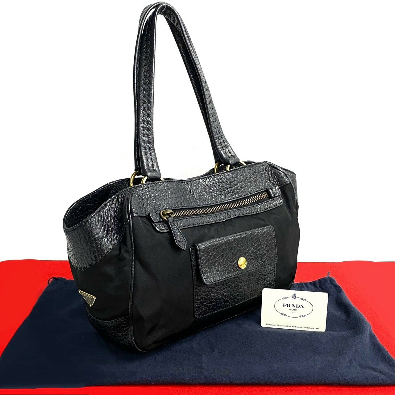 楽天市場】【ポイント2倍】極 美品 袋付 PRADA プラダ 三角ロゴ 楽天市場】【ポイント2倍】極 美品 袋付 PRADA プラダ 三角ロゴ