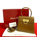 【ポイント2倍】極 美品 箱 袋付き Salvatore Ferragamo サルヴァトーレフェラガモ ヴィンテージ ガンチーニ 金具 レザー ショルダーバッグ...