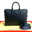 【ポイント2倍】ほぼ未使用 LOUIS VUITTON ルイヴィトン ポルトドキュマン ジュール ダミエ アンフィニ 2way ビジネスバッグ ショルダーバッグ...