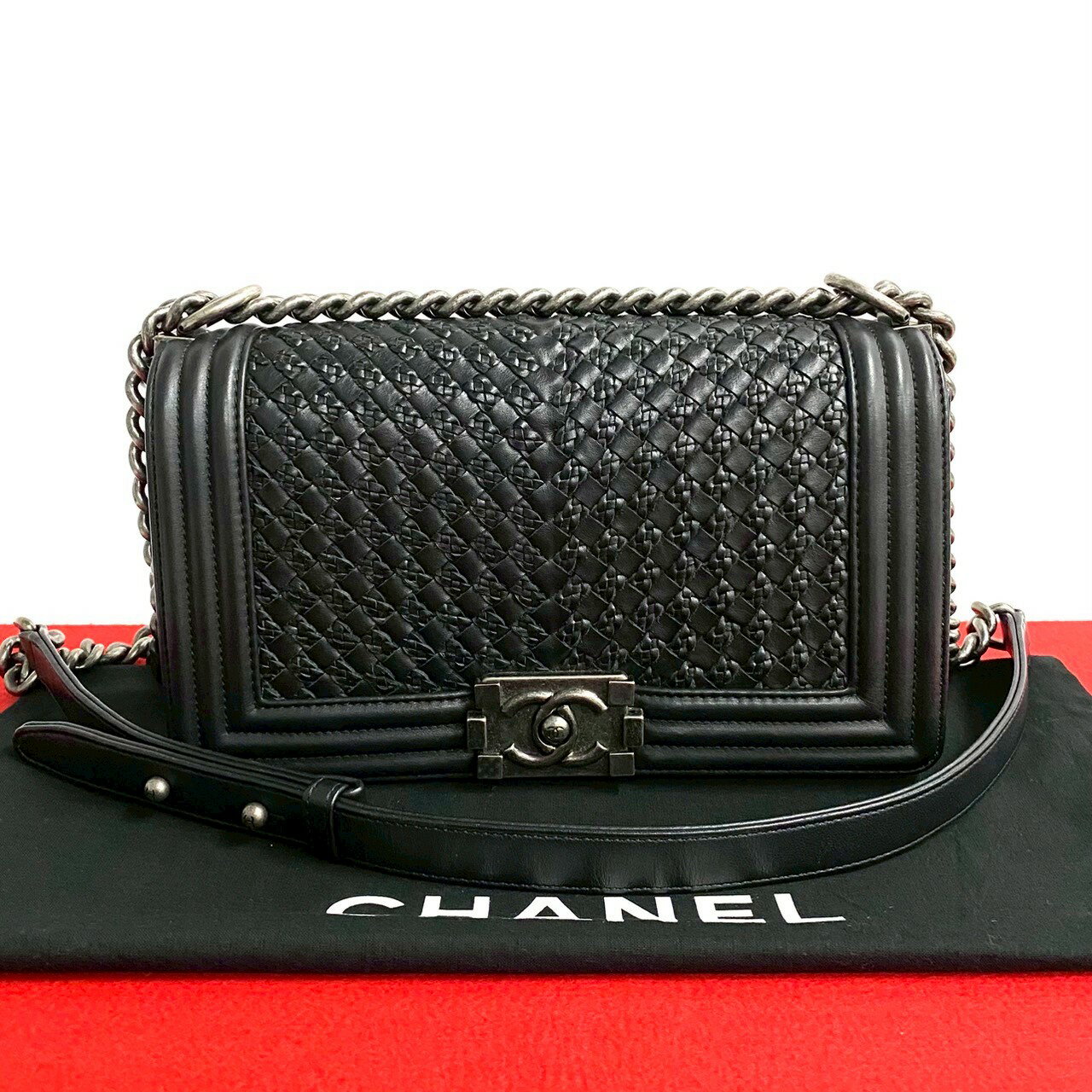 楽天市場】CHANEL ボーイ シャネル(カラーブラック)(バッグ 楽天市場】CHANEL ボーイ シャネル(カラーブラック)(バッグ