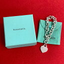 【ポイント2倍】極 美品 箱 袋付 TIFFANY&Co. ティファニー リターントゥ ハート ブレスレット シルバー925 チェーン バングル アクセサリー 237-4【送料無料】【中古】(4)