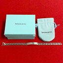 【ポイント2倍】極 美品 希少品 箱 袋付 TIFFANY&Co. ティファニー ID ブレスレット シルバー925 喜平 チェーン バングル アクセサリー メ...