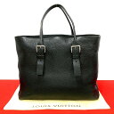 【ポイント2倍】極 美品 希少品 LOUIS VUITTON ルイヴィトン カバ ヴォワヤージュ キュイール トリヨン レザー トートバッグ ハンドバック ブラ...