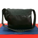 【ポイント2倍】極 美品 希少品 PRADA プラダ ロゴ レザー 本革 ミニ ショルダーバッグ サコッシュ ポシェット クロスボディバッグ メンズ ブラック ...