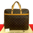【ポイント2倍】極 美品 LOUIS VUITTON ルイヴィトン ポルトドキュマン ぺガス モノグラム レザー 本革 ビジネスバッグ ハンドバッグ ブラウン 161-4【送料無料】【中古】(4)