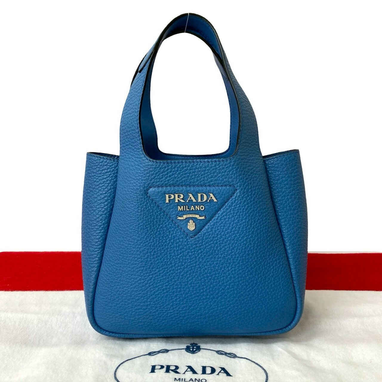 PRADA ミニ ハンドバッグ 人気 シアリング 本革レザー ロゴ 楽天市場】本革 ハンドバッグ(ブランドプラダ)(バッグ・小物
