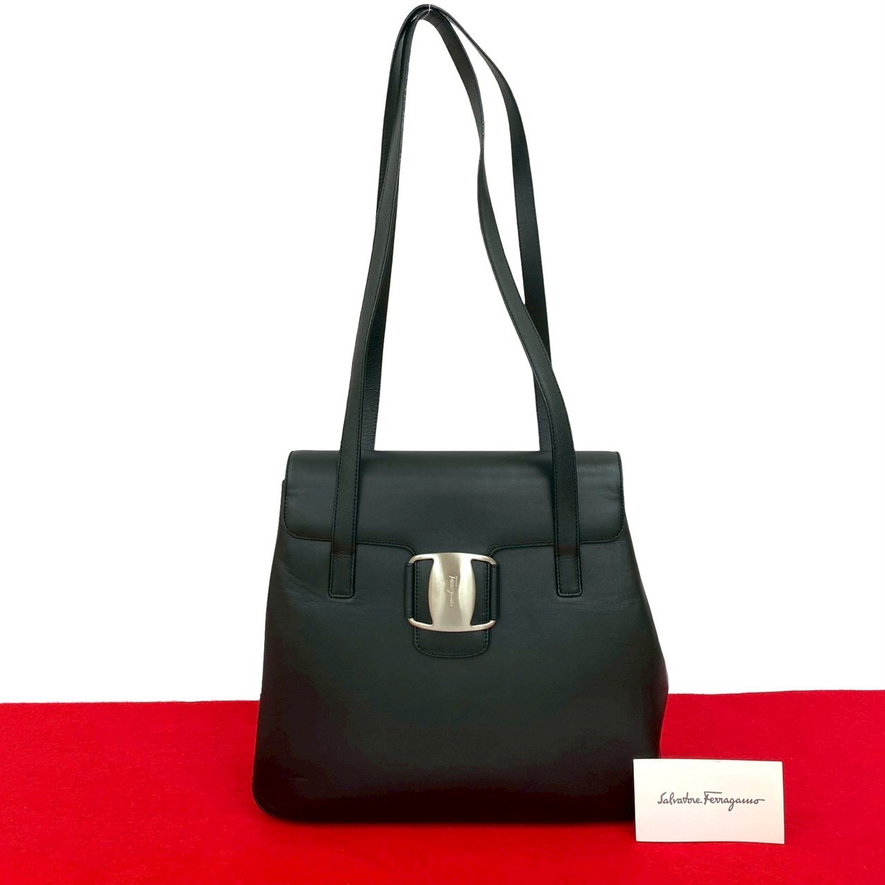 関税込【Ferragamo】ロゴ ミニトートバッグ ブラック 関税込【Ferragamo】ロゴ ミニトートバッグ ブラック 楽天市場