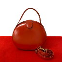 【ポイント2倍】ほぼ未使用品 LOEWE ロエベ ヴィンテージ アナグラム ロゴ カーフ レザー 本革 2way ミニ ショルダーバッグ ハンドバック レッド 45783 【送料無料】【中古】