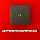 【ポイント2倍】極 美品 希少品 GUCCI グッチ G シェイプ チェーン ブレス シルバー925 ブレスレット バングル アクセサリー シルバー メンズ 1...