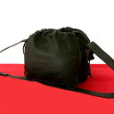 【ポイント2倍】極 美品 LOEWE ロエベ ヴィンテージ アナグラム ロゴ ナッパ レザー 本革 巾着 ミニ ショルダーバッグ ポシェット ブラック 68032【送料無料】【中古】