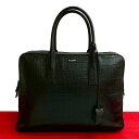 【ポイント2倍】極 美品 SAINT LAURENT PARIS サンローラン パリ クラシック ミュージアム レザー ビジネスバッグ ブリーフケース ブラック 81406【送料無料】【中古】