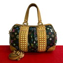 【ポイント2倍】極 美品 LOUIS VUITTON ルイヴィトン コートニー MM モノグラム マルチカラー レザー 2way ハンドバッグ ショルダーバッグ...