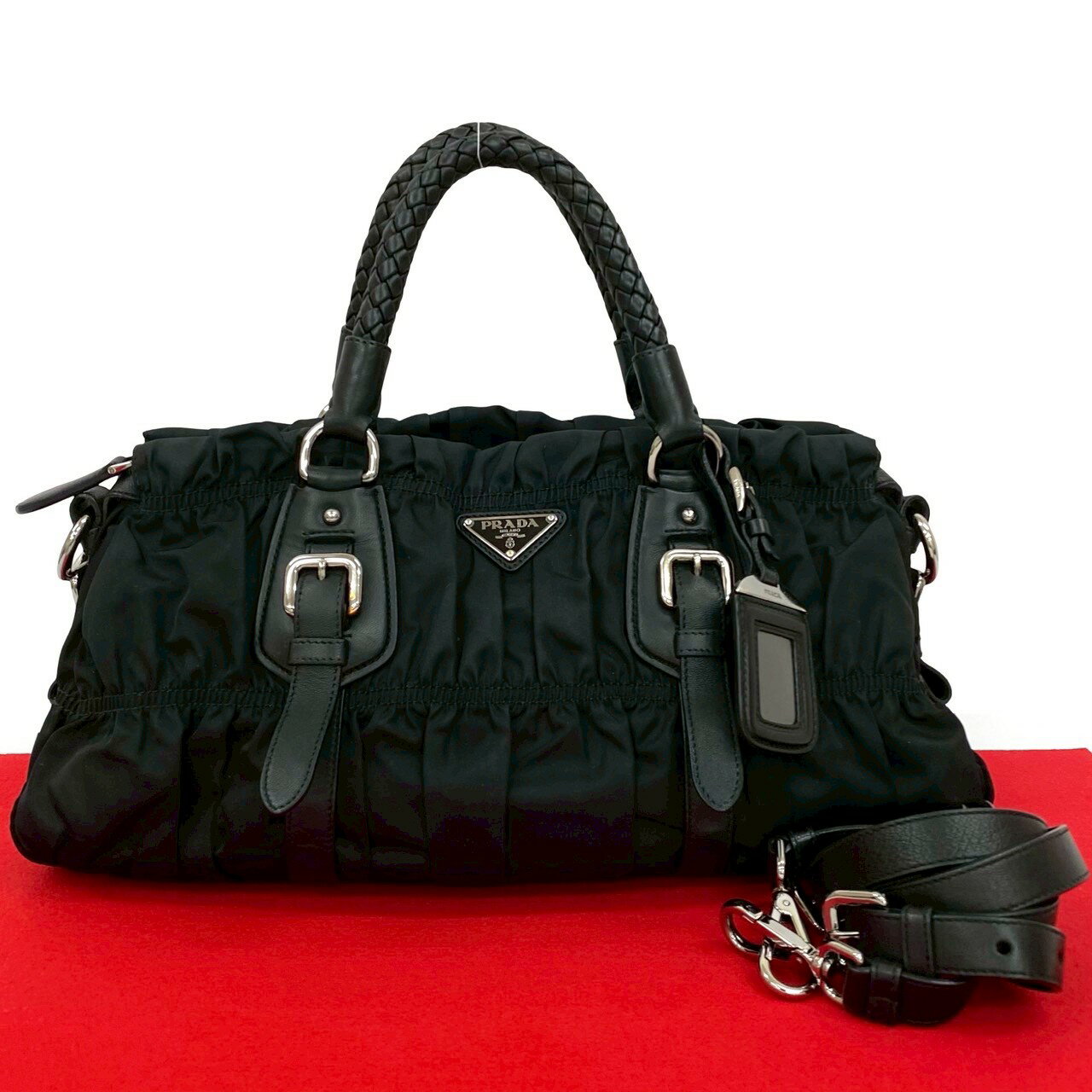 PRADA ブラック ナイロン ロゴプレート 2WAY ボストンバッグ 楽天市場】prada 2way ボストンバッグの通販