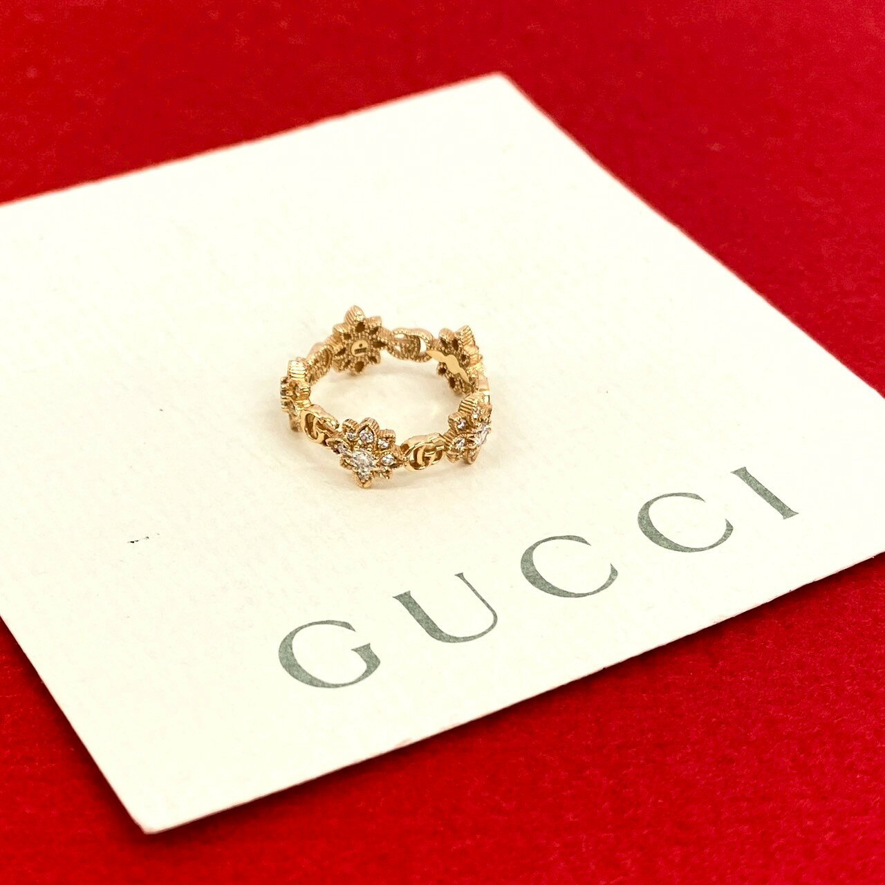 未使用級✨2個セット GUCCI フローラ GG シュシュ シェリーライン 未使用級✨2個セット GUCCI フローラ GG シュシュ シェリー