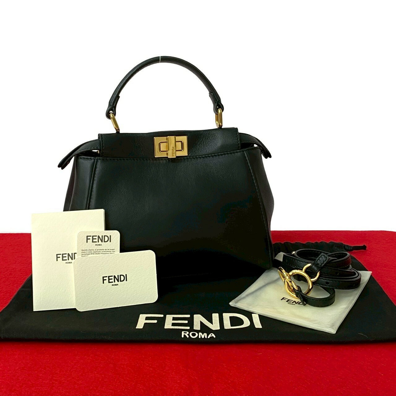 【中古】極美品袋付FENDIフェン...