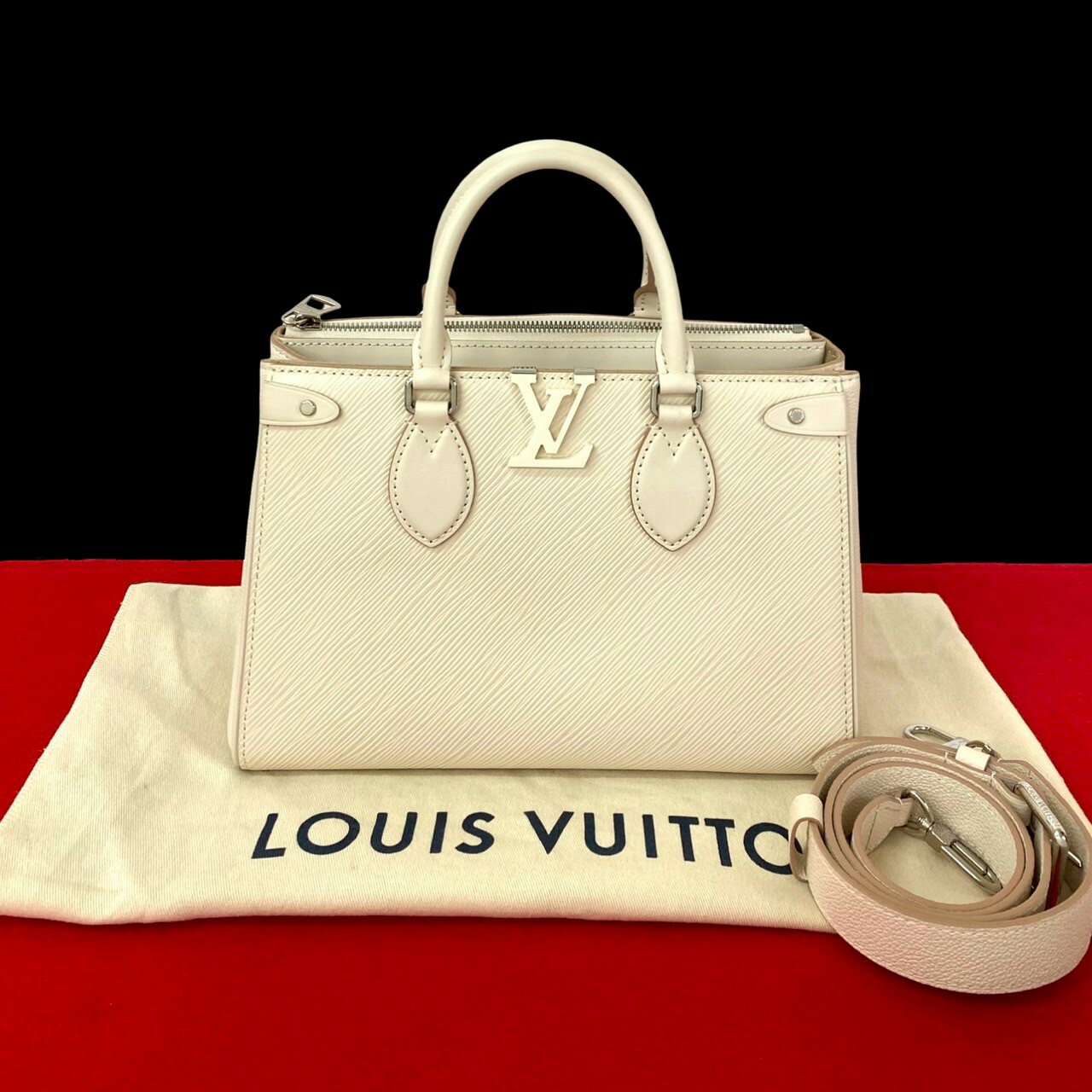 【ポイント2倍】未使用保管品 袋付 LOUIS VUITTON ルイヴィトン グルネル トート PM エピ レザー 本革 ..