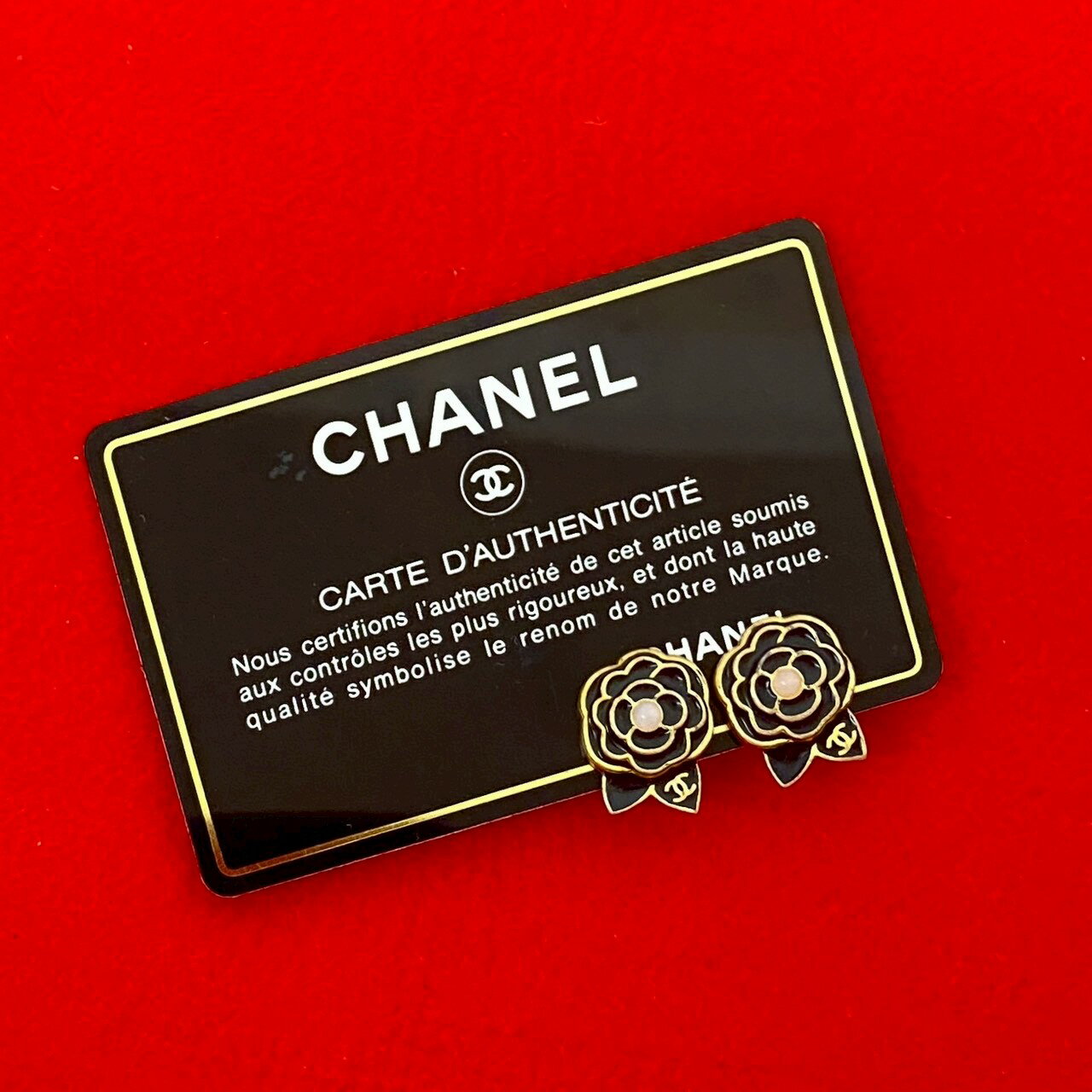 【ポイント2倍】極 美品 コメあり 02A CHANEL シャネル ココマーク カメリア モチーフ イヤリング イヤーカフ アクセサリー ゴールド ブラック 60472【送料無料】【中古】(4)